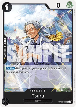 Tsuru #OP02-106 One Piece Card The Best One Piece card