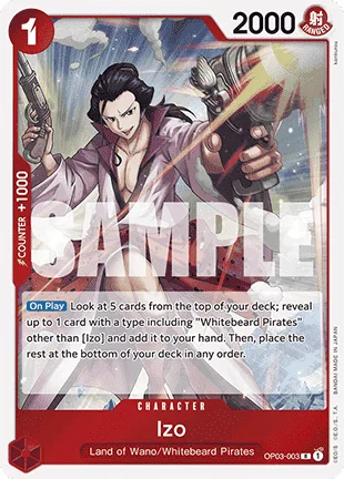 Izo #OP03-003 One Piece Card The Best One Piece card