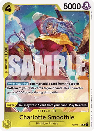 Charlotte Smoothie #OP03-110 One Piece Card The Best One Piece card
