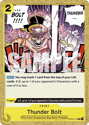 Thunder Bolt #OP03-121 One Piece Card The Best One Piece card