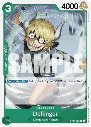 Dellinger #OP04-029 One Piece Card The Best One Piece card