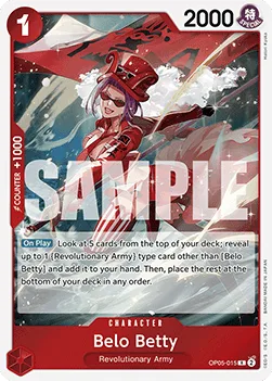 Belo Betty #OP05-015 One Piece Card The Best One Piece card