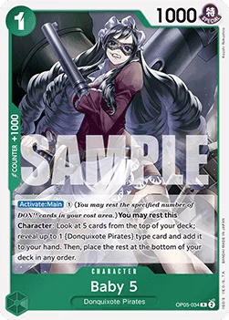 Baby 5 #OP05-034 One Piece Card The Best One Piece card