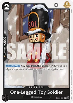 One-Legged Toy Soldier #OP05-081 One Piece Card The Best One Piece card
