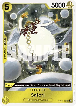 Satori #OP05-105 One Piece Card The Best One Piece card