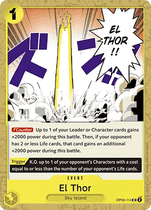 El Thor #OP05-114 One Piece Card The Best One Piece card