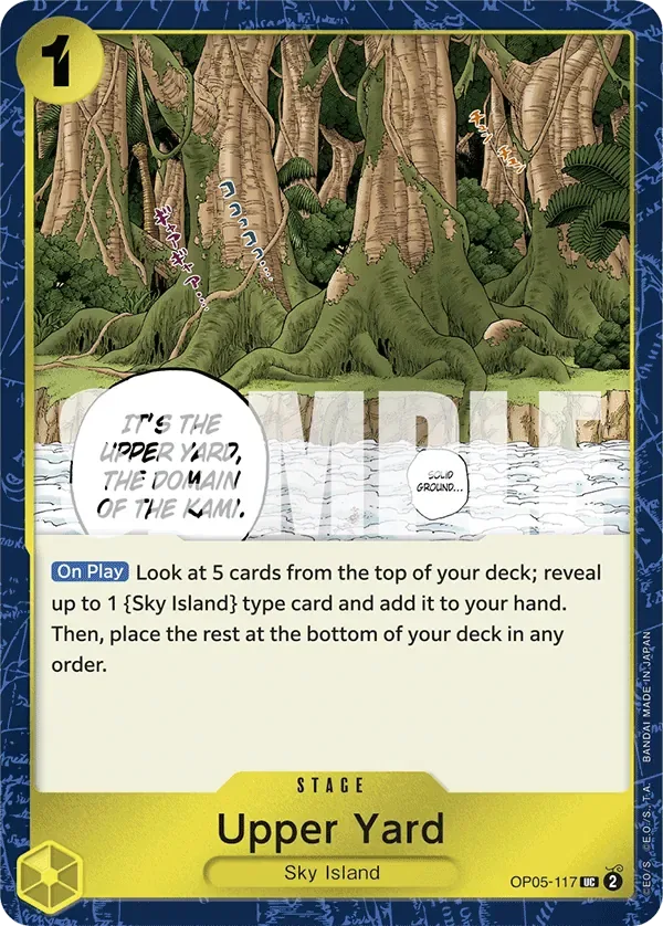 Upper Yard #OP05-117 One Piece Card The Best One Piece card