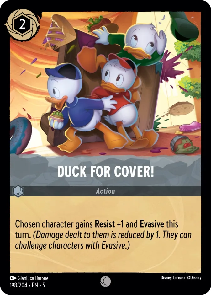 Duck for Cover! #198 Shimmering Skies Disney Lorcana card