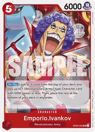 Emporio.Ivankov #OP06-003 One Piece Card The Best One Piece card