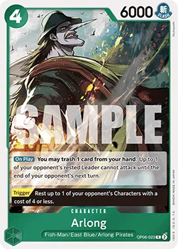 Arlong #OP06-023 One Piece Card The Best One Piece card