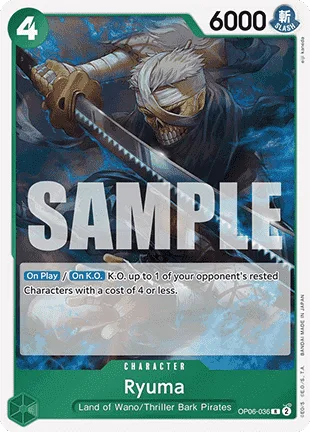 Ryuma #OP06-036 One Piece Card The Best One Piece card