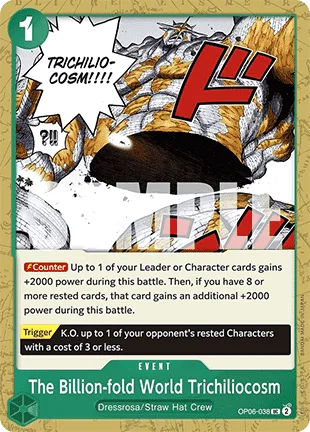 The Billion-fold World Trichiliocosm #OP06-038 One Piece Card The Best One Piece card