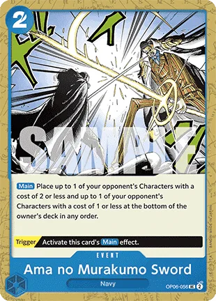 Ama no Murakumo Sword #OP06-056 One Piece Card The Best One Piece card