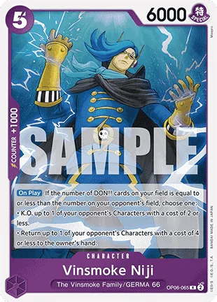 Vinsmoke Niji #OP06-065 One Piece Card The Best One Piece card