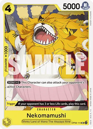 Nekomamushi #OP06-110 One Piece Card The Best One Piece card