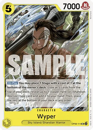 Wyper #OP06-114 One Piece Card The Best One Piece card