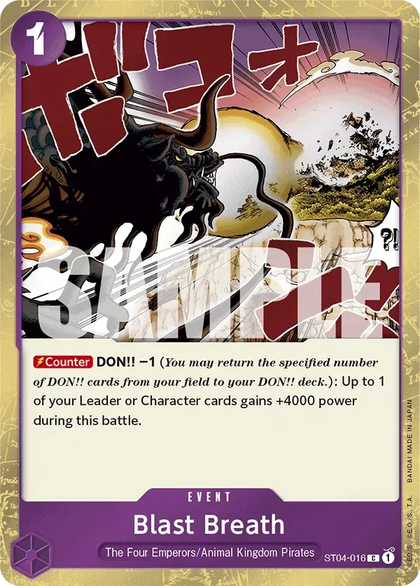 Blast Breath #ST04-016 One Piece Card The Best One Piece card