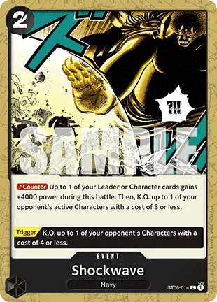 Shockwave #ST06-014 One Piece Card The Best One Piece card