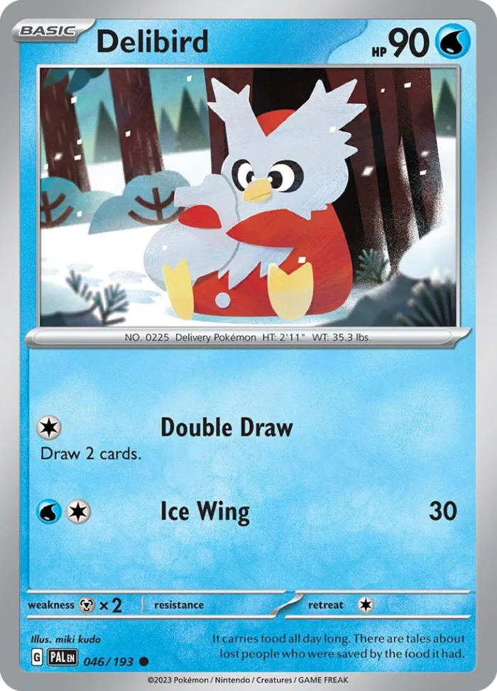 Delibird #46 Paldea Evolved Pokemon card