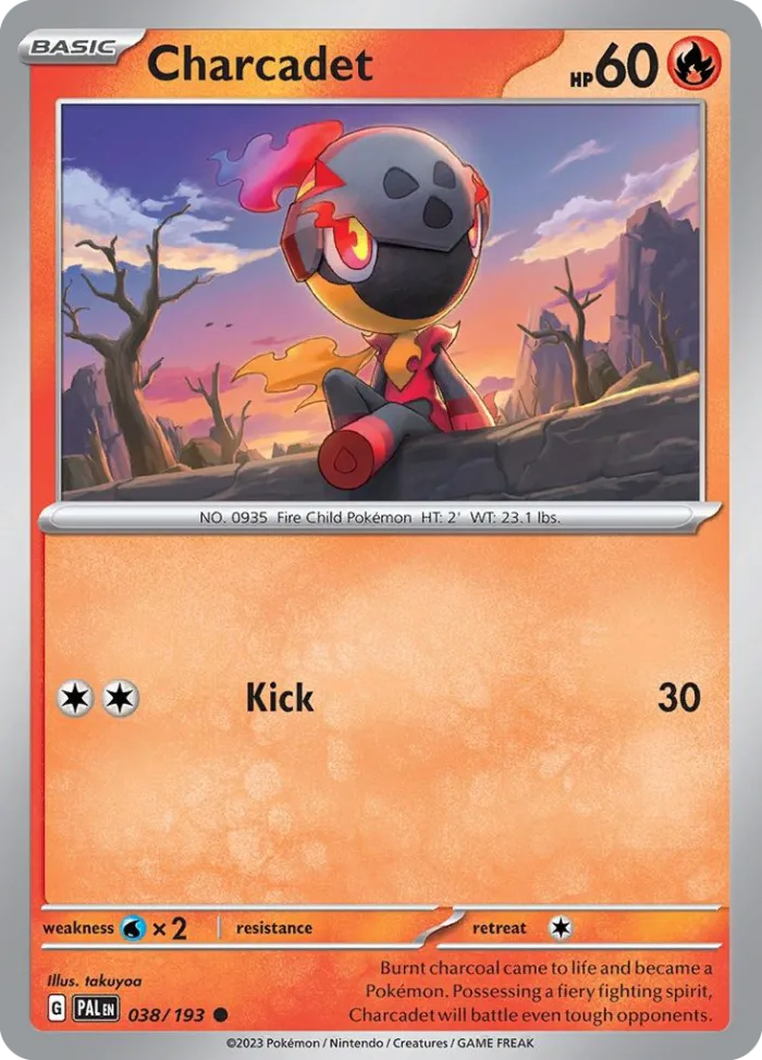 Charcadet #38 Paldea Evolved Pokemon card