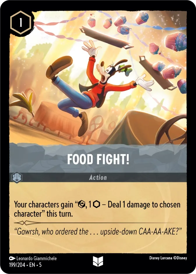 Food Fight! #199 Shimmering Skies Disney Lorcana card