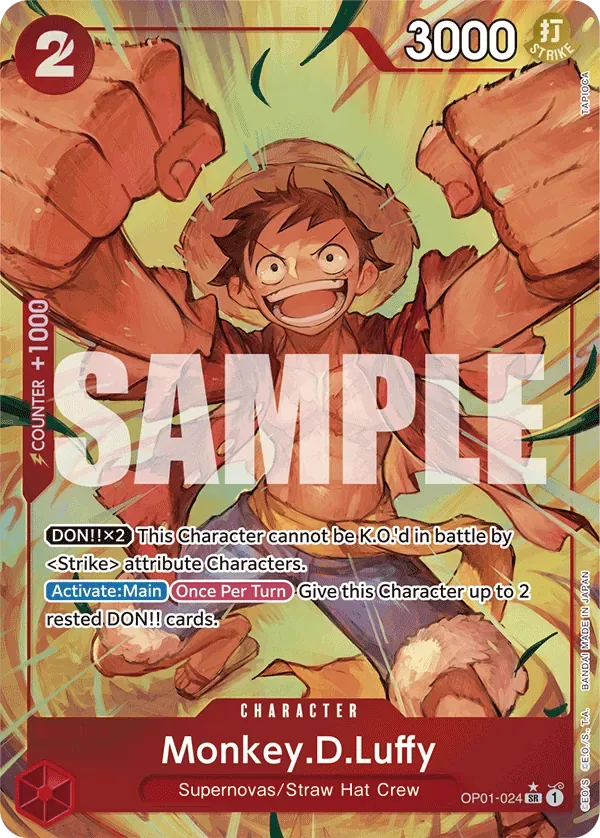 Monkey.D.Luffy #OP01-024 One Piece Card The Best One Piece card