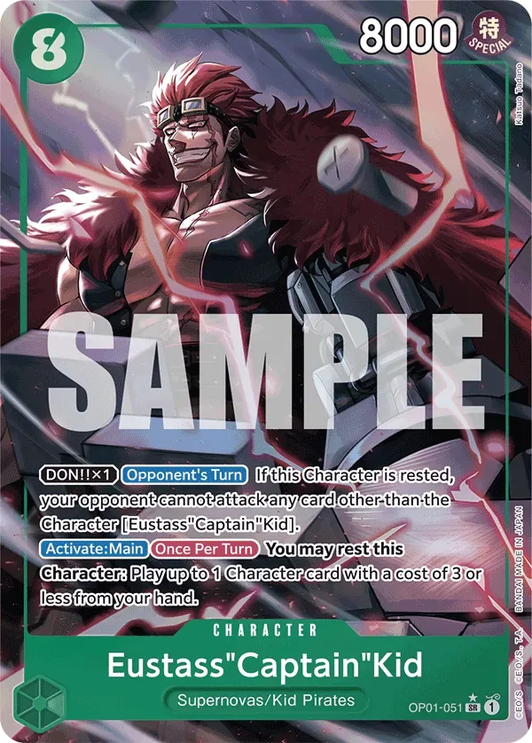 Eustass"Captain"Kid #OP01-051 One Piece Card The Best One Piece card