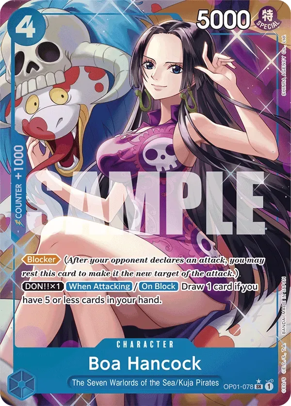 Boa Hancock #OP01-078 One Piece Card The Best One Piece card