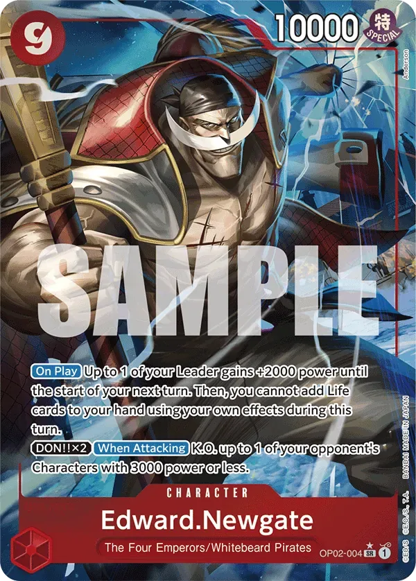Edward.Newgate #OP02-004 One Piece Card The Best One Piece card