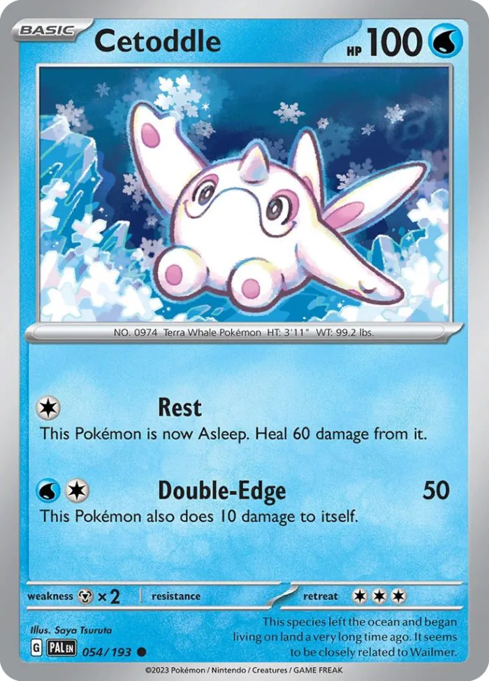 Cetoddle #54 Paldea Evolved Pokemon card