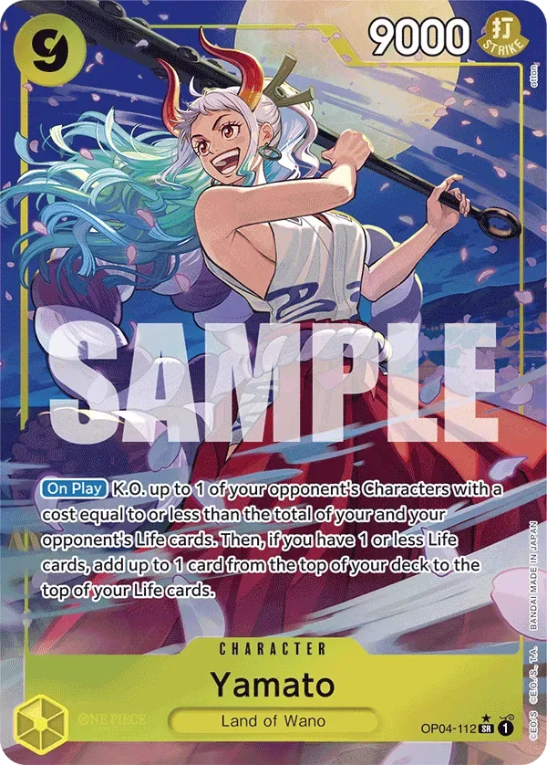 Yamato #OP04-112 One Piece Card The Best One Piece card