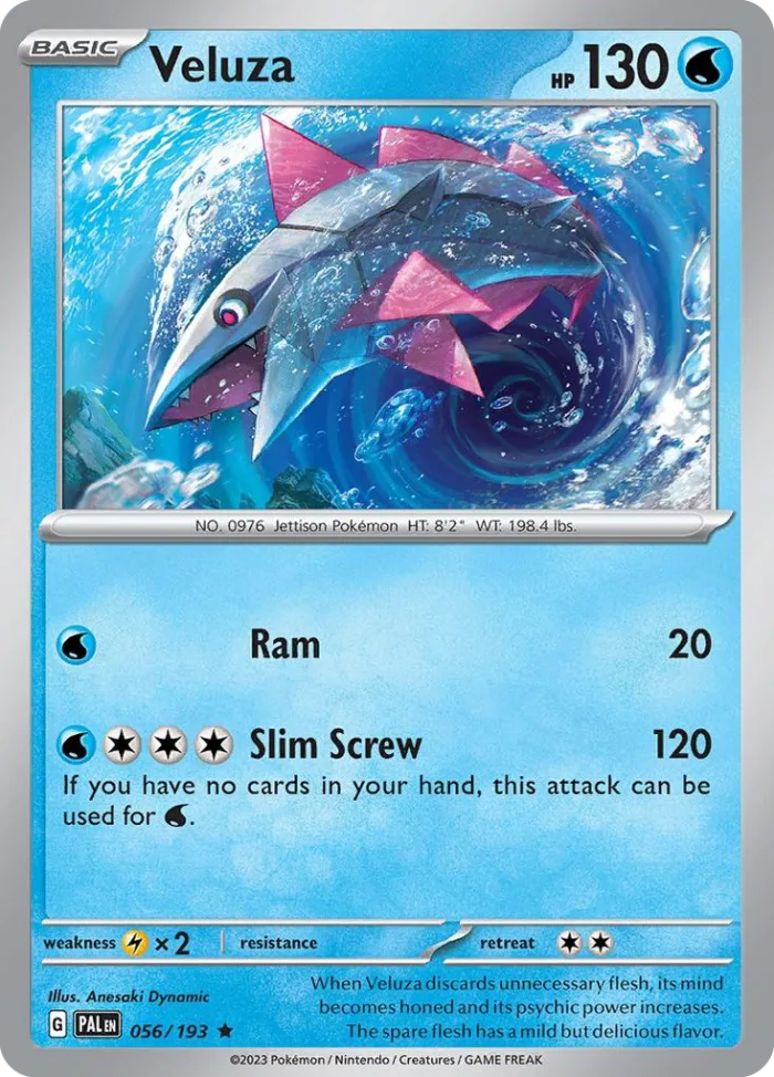Veluza #56 Paldea Evolved Pokemon card