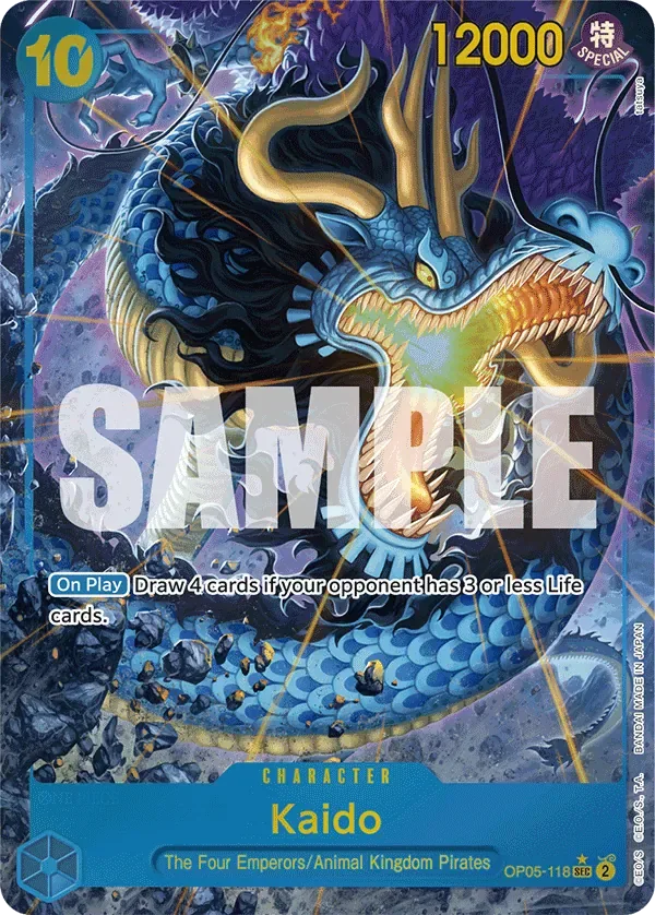 Kaido #OP05-118 One Piece Card The Best One Piece card