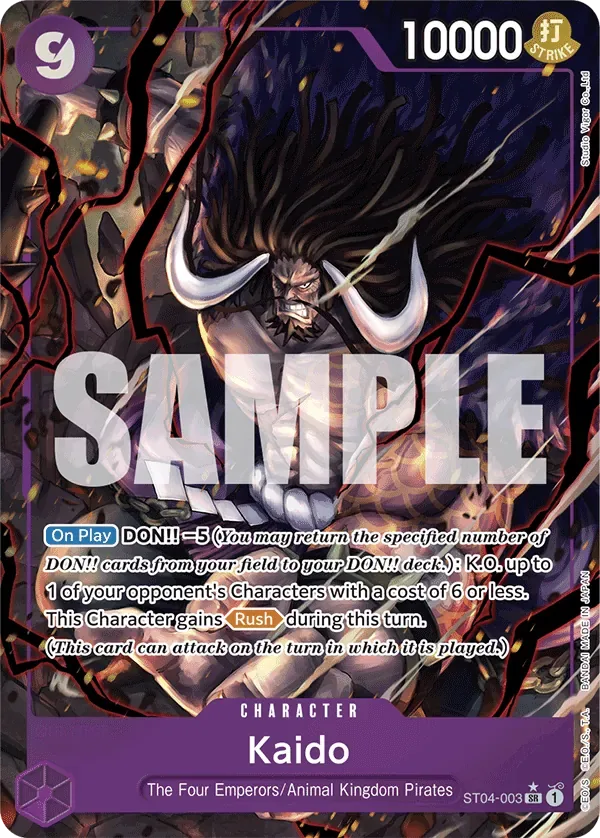 Kaido #ST04-003 One Piece Card The Best One Piece card