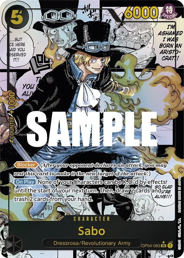 Sabo #OP04-083 Kingdoms of Intrigue One Piece card