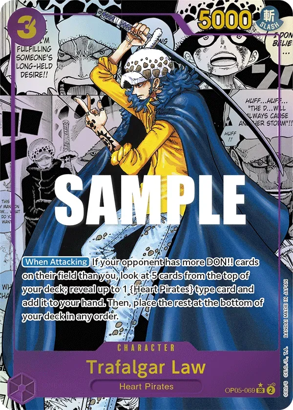 Trafalgar Law #OP05-069 Awakening of the New Era One Piece card