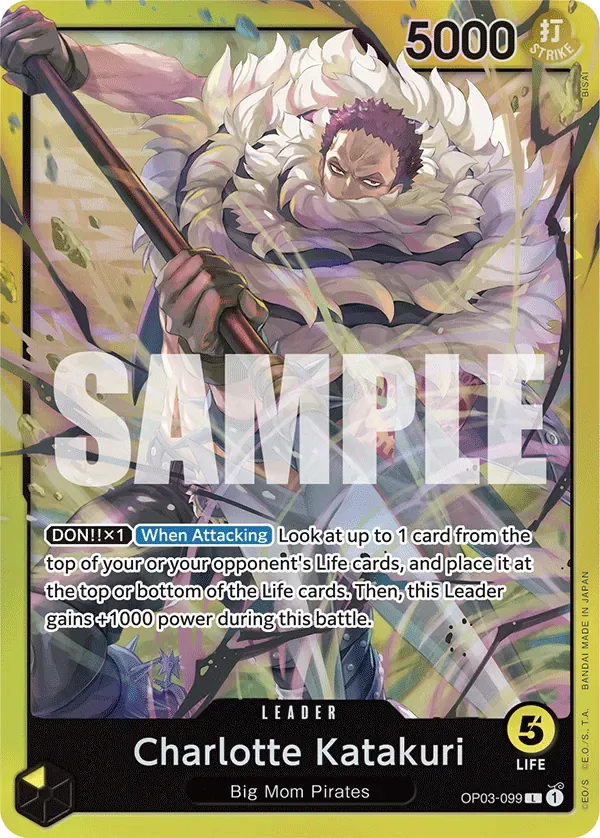 Charlotte Katakuri #OP03-099 YELLOW Charlotte Katakuri One Piece card