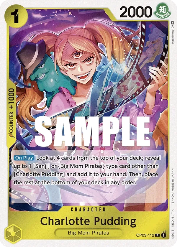 Charlotte Pudding #OP03-112 Pillars of Strength One Piece card