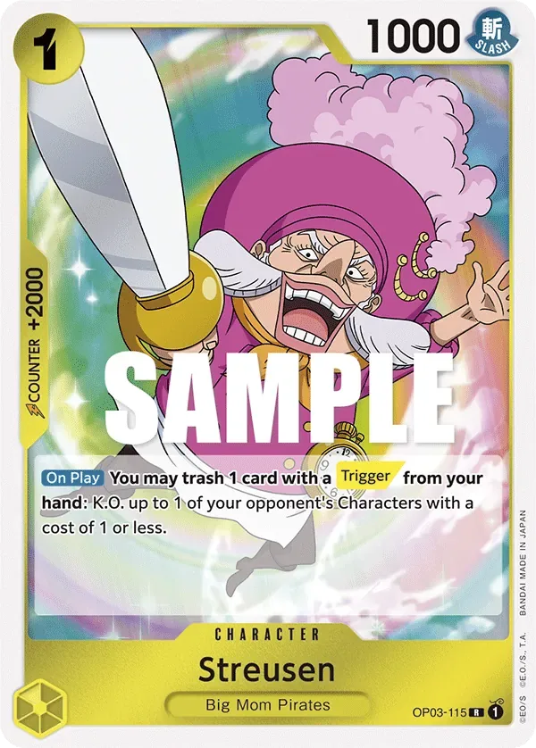 Streusen #OP03-115 Pillars of Strength One Piece card