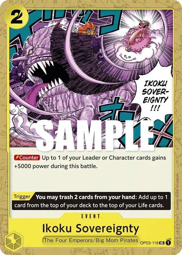 Ikoku Sovereignty #OP03-118 Pillars of Strength One Piece card