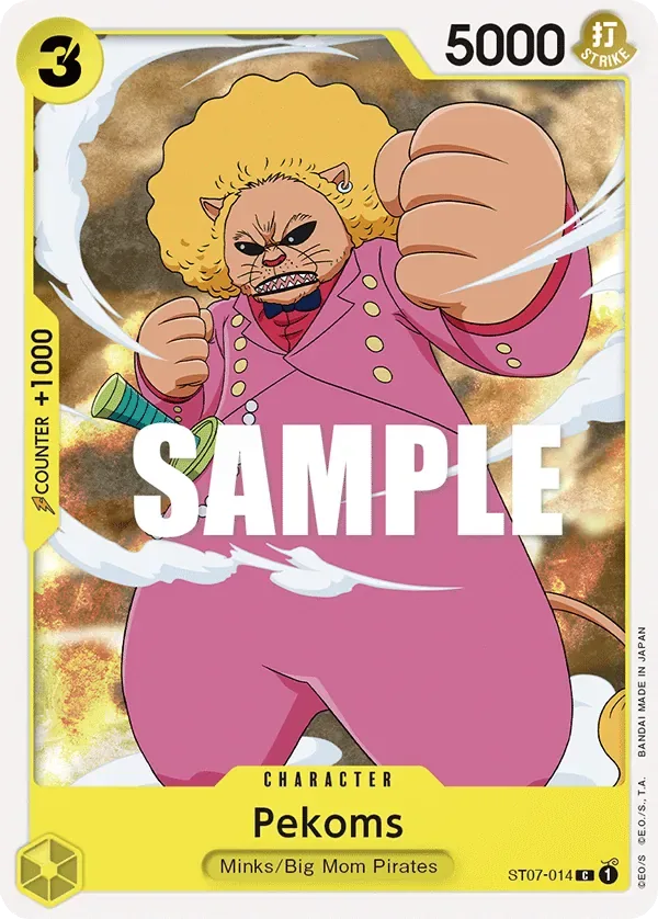 Pekoms #ST07-014 Big Mom Pirates One Piece card