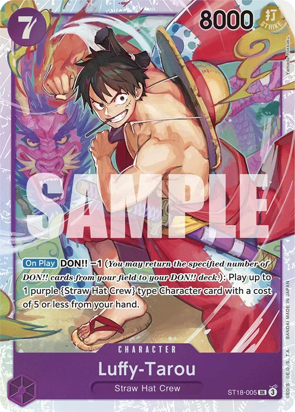 Luffy-Tarou #ST18-005 PURPLE Monkey.D.Luffy One Piece card