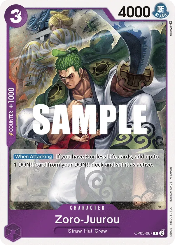 Zoro-Juurou #OP05-067 Awakening of the New Era One Piece card