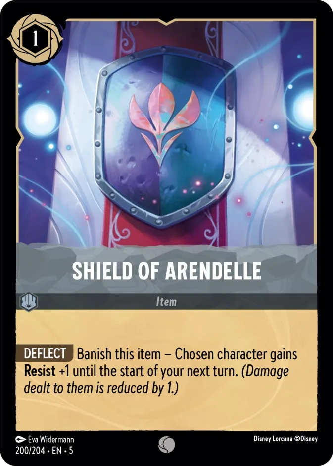 Shield of Arendelle #200 Shimmering Skies Disney Lorcana card