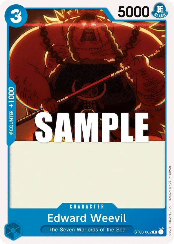 Edward Weevil #ST03-002 The Seven Warlords of the Sea One Piece card