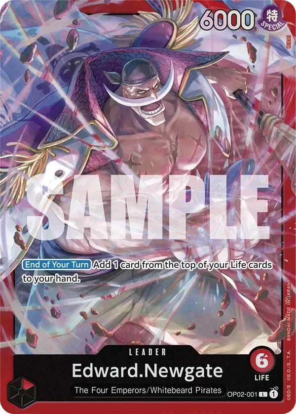 Edward.Newgate #OP02-001 RED Edward.Newgate One Piece card