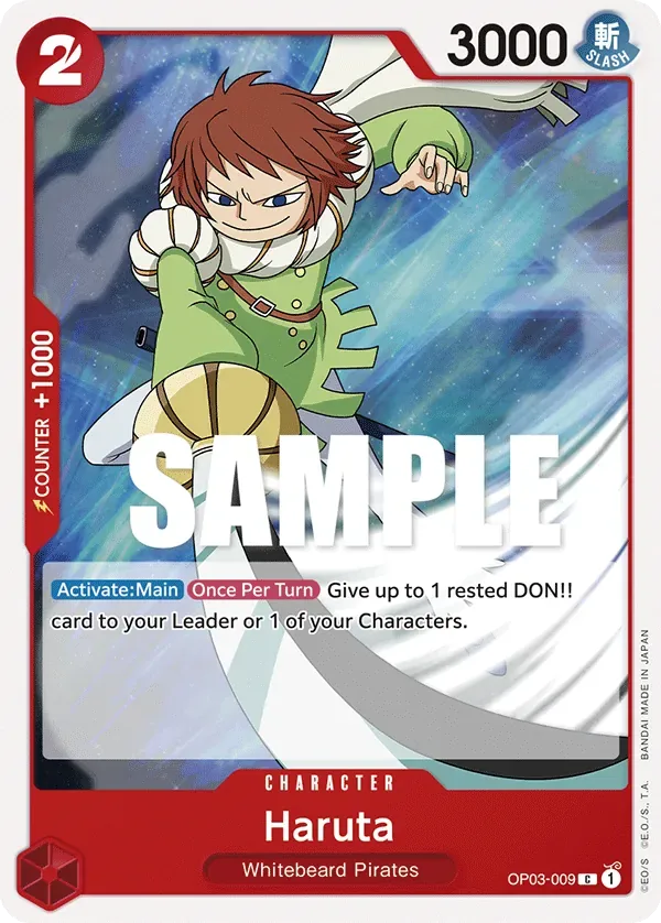 Haruta #OP03-009 Pillars of Strength One Piece card