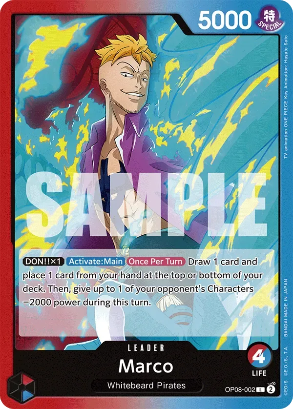 Marco #OP08-002 Two Legends One Piece card