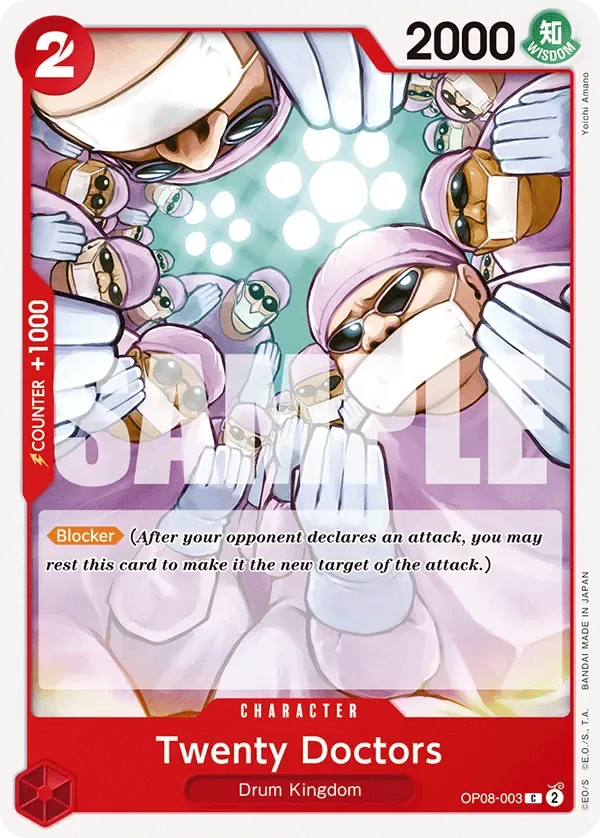 Twenty Doctors #OP08-003 Two Legends One Piece card