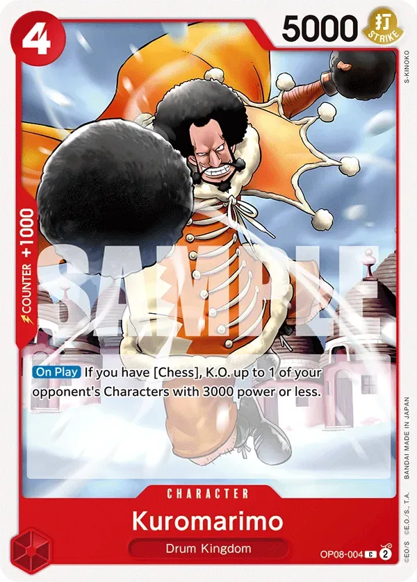 Kuromarimo #OP08-004 Two Legends One Piece card